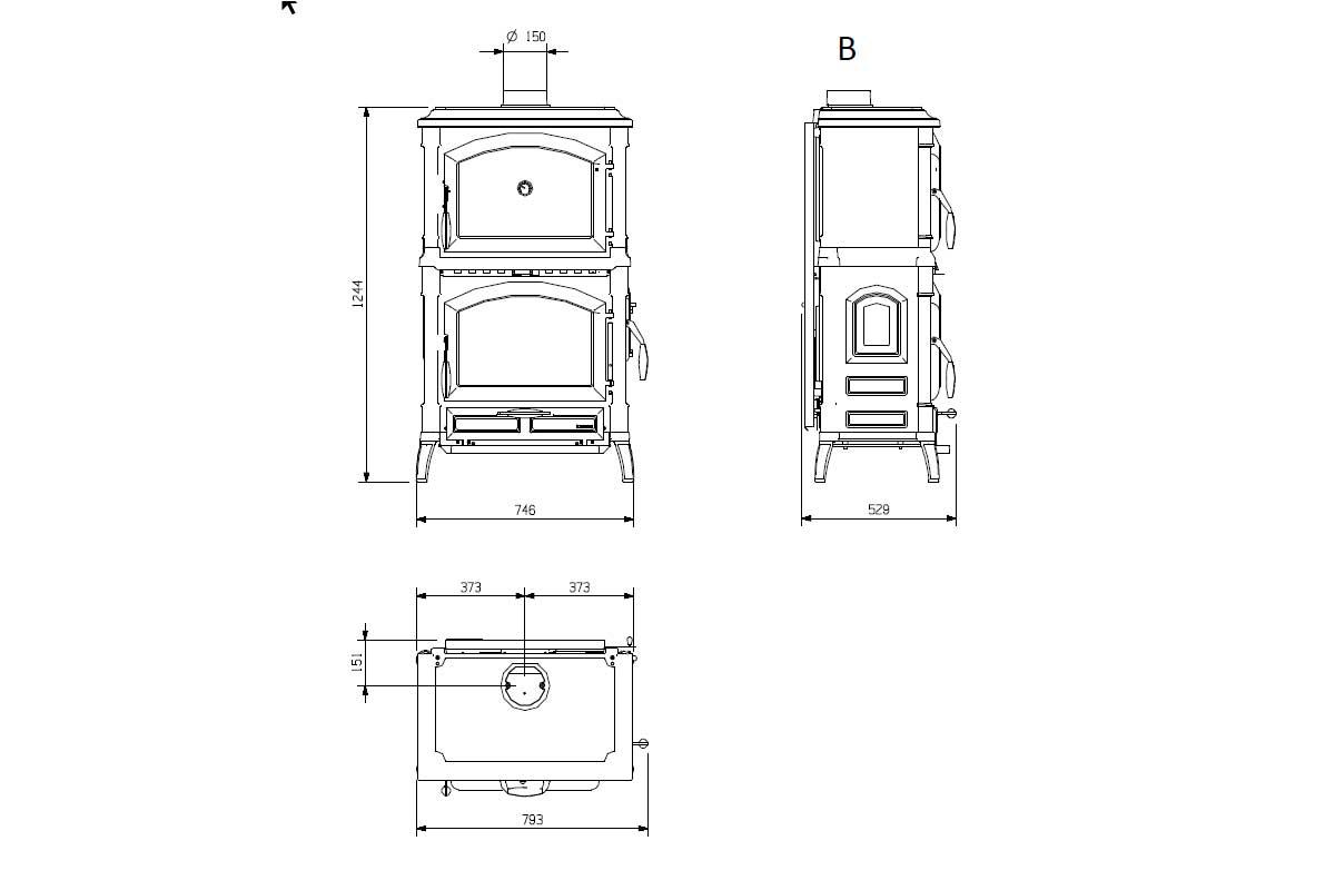 stove Isotta Forno Evo from La Nordica
